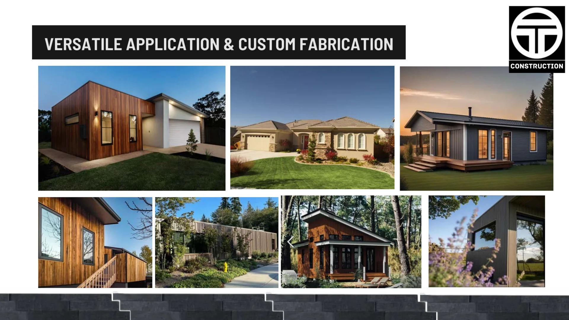 Gallery of homes and communities built with Theis Construction Panels across diverse architectural styles